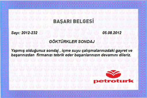 Göktürkler Sondaj Referans